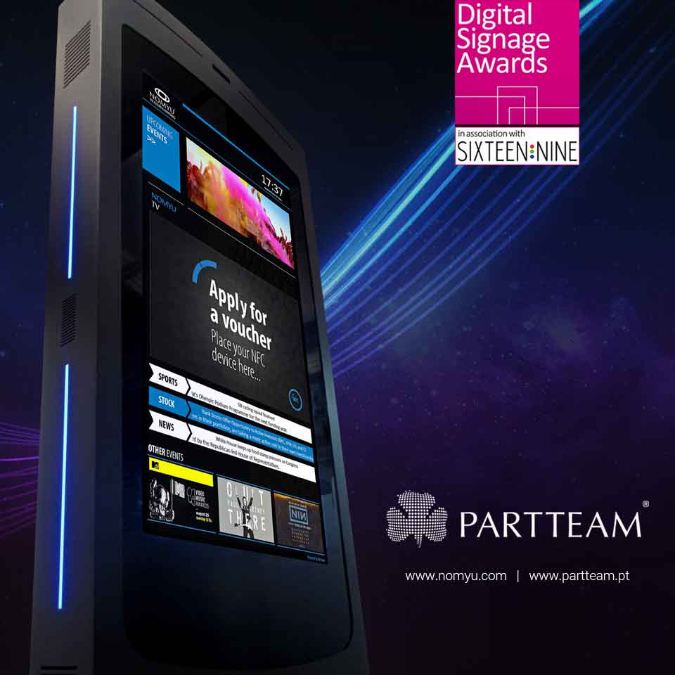 A PARTTEAM está entre os finalistas dos prémios Digital Signage Awards 2018 - DSA 2018