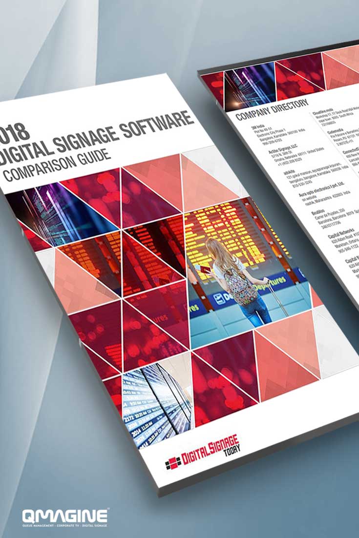 Software QMAGINE SIGN listado no Guia de Comparação de Software de Sinalética Digital 2018