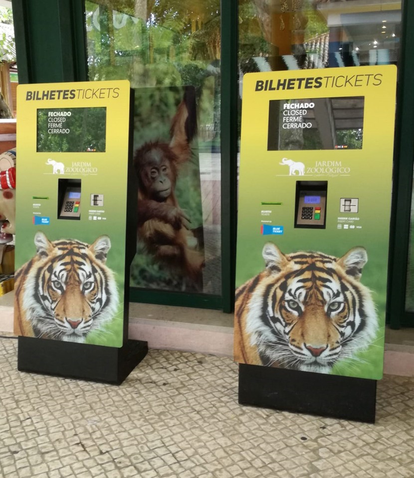 Quiosques de Bilhética para Jardim Zoológico de Lisboa