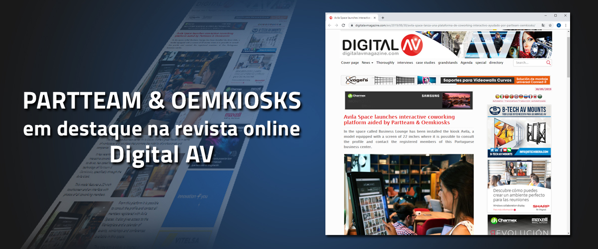 PARTTEAM & OEMKIOKS em destaque na revista online Digital AV