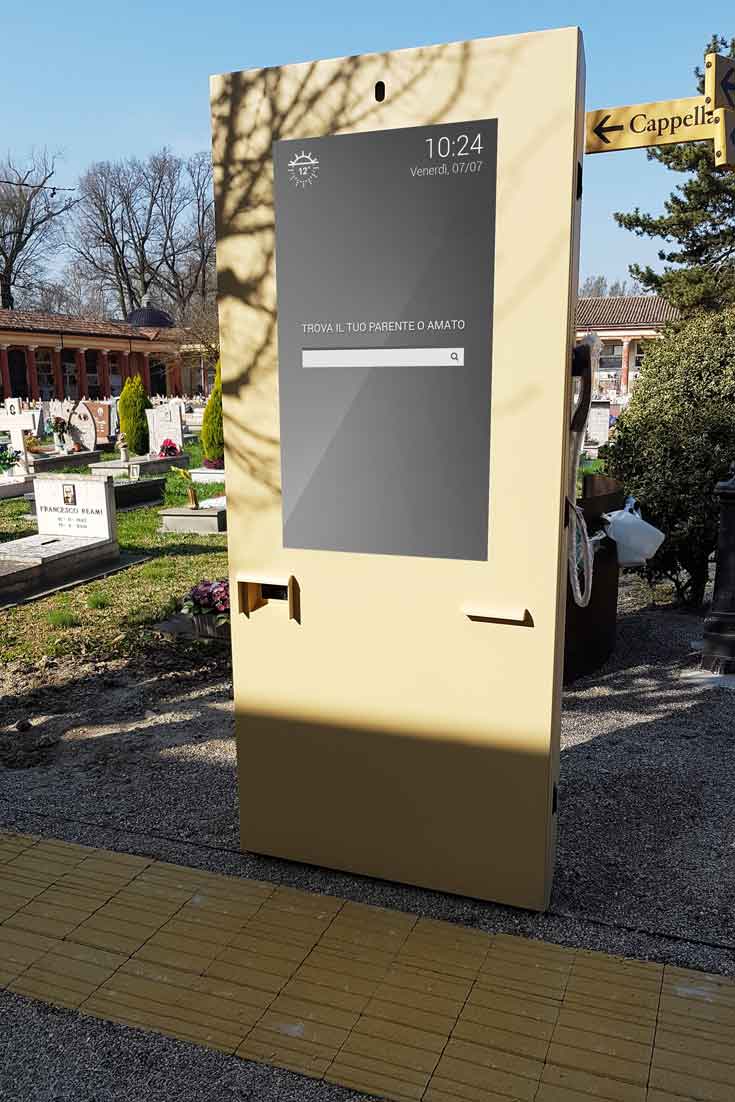 Mupi digital em Cemitério Italiano