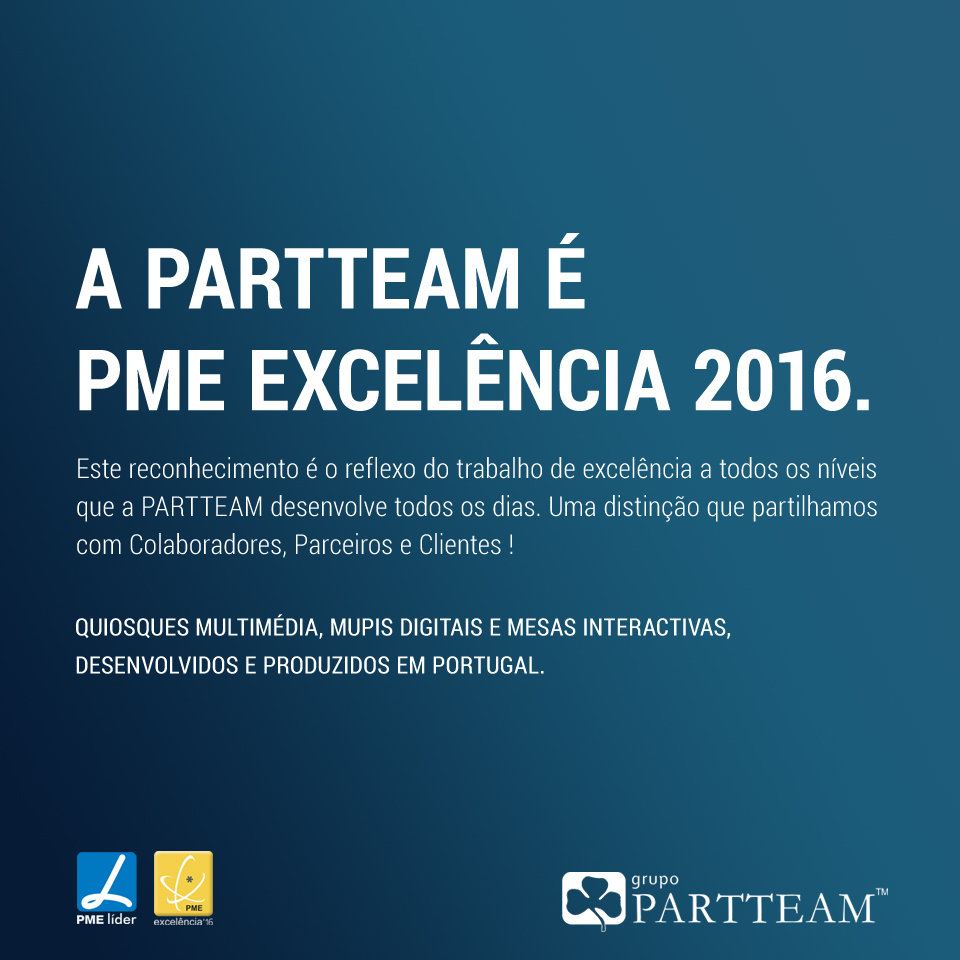 PME Excelência 2016 PARTTEAM & OEMKIOSKS